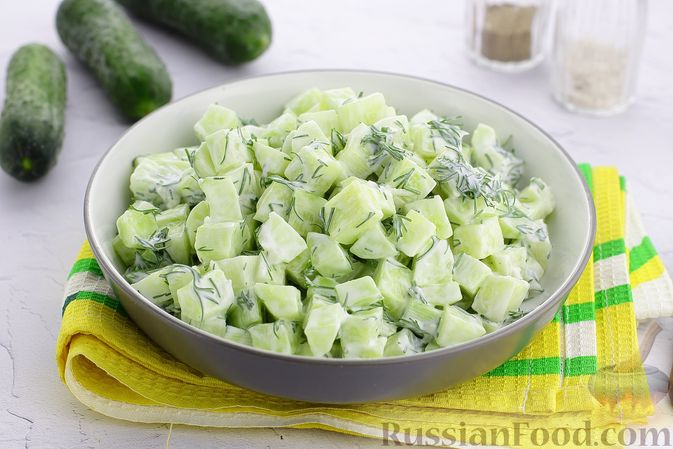 Мизерия - польский салат из свежих огурцов - пошаговый рецепт с фото на Готовим дома