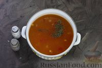 Фото приготовления рецепта: Рисовый суп-пюре с кукурузой и помидорами - шаг №13