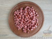 Фото приготовления рецепта: Винегрет с колбасой и солёными огурцами - шаг №10