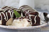 Фото приготовления рецепта: Кокосовые творожные сырки в шоколаде - шаг №11