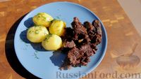 Фото приготовления рецепта: Мясо по-кремлёвски (говядина в казане на костре) - шаг №7