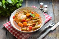 Фото приготовления рецепта: Овощное рагу с курицей и стручковой фасолью - шаг №14