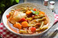 Фото приготовления рецепта: Овощное рагу с курицей и стручковой фасолью - шаг №15