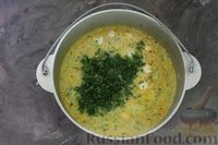 Фото приготовления рецепта: Суп с цукини, сметаной и фрикадельками - шаг №16