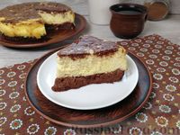 Фото к рецепту: Шоколадно-кофейный творожный пирог (без муки)