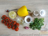 Фото приготовления рецепта: Салат из жареных помидоров и болгарского перца - шаг №1