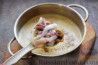 Фото приготовления рецепта: Сливочный суп с морепродуктами, консервированным нутом и кукурузой - шаг №9