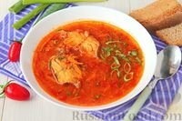 Фото к рецепту: Томатный суп с рыбой