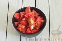 Фото приготовления рецепта: Макароны с кабачками, баклажанами, помидорами и соевым соусом - шаг №10