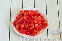 Фото приготовления рецепта: Макароны с кабачками, баклажанами, помидорами и соевым соусом - шаг №5