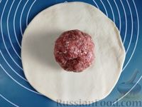 Фото приготовления рецепта: Хычины с мясом (на сухой сковороде) - шаг №14