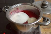 Фото приготовления рецепта: Малиновый конфитюр (без косточек) с агар-агаром - шаг №7