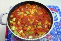 Фото приготовления рецепта: Кабачки с томатным соком (на зиму) - шаг №11