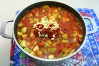 Фото приготовления рецепта: Кабачки с томатным соком (на зиму) - шаг №13