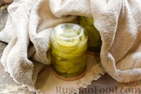 Фото приготовления рецепта: Консервированные кольца кабачков в ананасовом сиропе (на зиму) - шаг №13