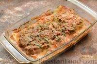 Фото приготовления рецепта: Каннеллони с начинкой из сыра фета и помидоров (в духовке) - шаг №11