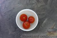 Фото приготовления рецепта: "Веер" из баклажанов с курицей в томатном соусе (в духовке) - шаг №5