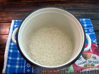 Фото приготовления рецепта: Томатный суп с рисом и зеленью - шаг №10