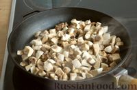 Фото приготовления рецепта: Блинчики на молоке, со сладким перцем и грибами - шаг №6