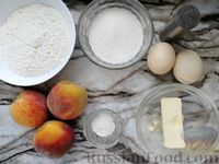 Фото приготовления рецепта: Кексы с персиками - шаг №1