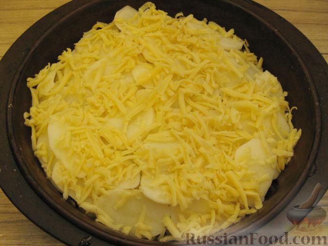 Запеченная кета под сырной корочкой с картофелем рецепт – Европейская кухня: Основные блюда. «Еда»