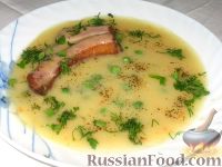 Фото приготовления рецепта: Гороховый суп-пюре с зеленым горошком - шаг №6