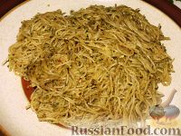 Фото к рецепту: Спагетти "волосы ангела" с ореховым соусом песто