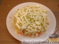 Фото приготовления рецепта: Нежный крабовый салат - шаг №10