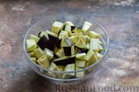 Фото приготовления рецепта: Салат из баклажанов, моркови и лука (на зиму) - шаг №5