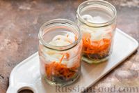 Фото приготовления рецепта: Салат из баклажанов, моркови и лука (на зиму) - шаг №9