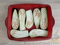 Фото приготовления рецепта: Баклажаны, запечённые с помидорами - шаг №7
