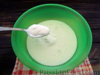 Фото приготовления рецепта: Холодный йогуртовый "суп" с персиками и овсяными хлопьями - шаг №9