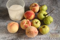 Фото приготовления рецепта: Персиковый компот с яблоками (на зиму) - шаг №1
