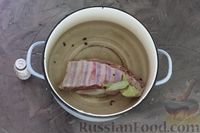 Фото приготовления рецепта: Фасолевый суп с мясом, баклажанами и помидорами - шаг №3