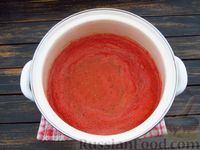 Фото приготовления рецепта: Баклажаны в томатно-чесночном соусе (на зиму) - шаг №14