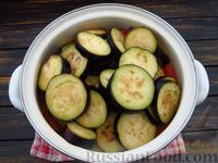 Фото приготовления рецепта: Баклажаны в томатно-чесночном соусе (на зиму) - шаг №15