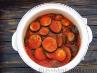 Фото приготовления рецепта: Баклажаны в томатно-чесночном соусе (на зиму) - шаг №16
