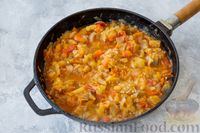 Фото приготовления рецепта: Баклажаны, тушенные с помидорами и сладким перцем - шаг №9