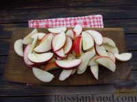 Фото приготовления рецепта: Компот из яблок с апельсином и корицей (на зиму) - шаг №7