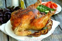 Фото к рецепту: Курица с грушами (в духовке)