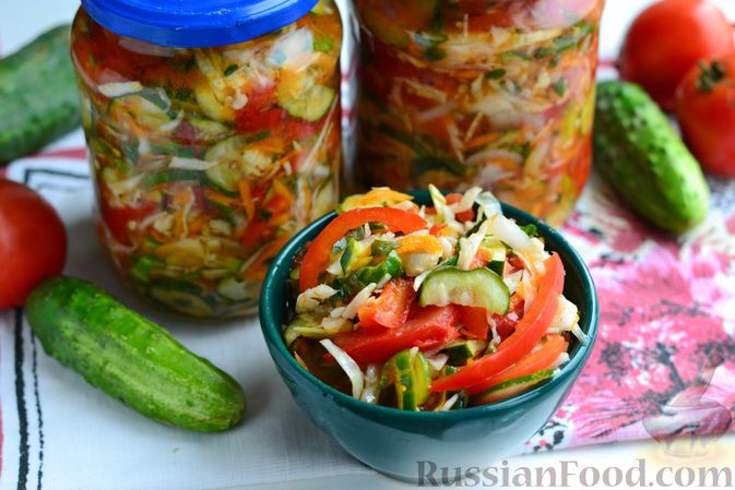 Хрустящий овощной салат из свеклы и зеленых помидор на зиму – пошаговый рецепт приготовления с фото