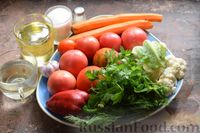 Фото приготовления рецепта: Салат из цветной капусты в томатном пюре с перцем, морковью и зеленью (на зиму) - шаг №1