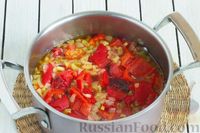 Фото приготовления рецепта: Крем-суп из запечённого болгарского перца с сельдереем и луком - шаг №8