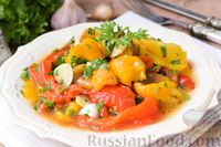 Фото приготовления рецепта: Запечённый болгарский перец с чесноком и зеленью - шаг №9