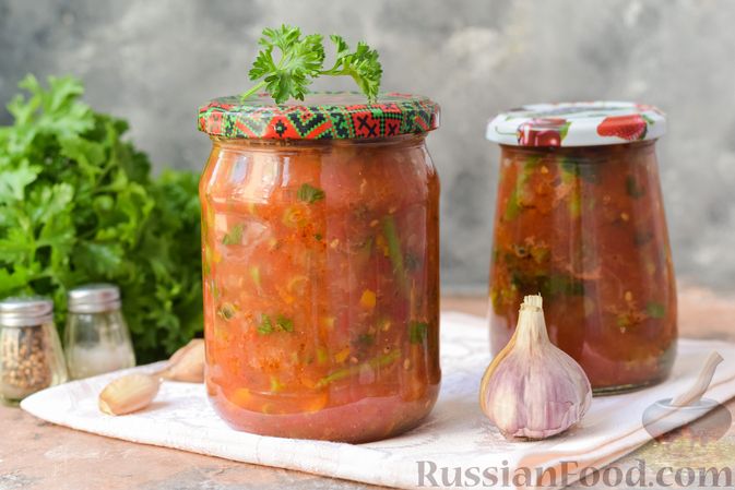 Салат из стручковой фасоли и кабачков на зиму - очень простой рецепт с пошаговыми фото