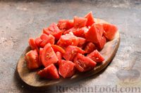 Фото приготовления рецепта: Салат из стручковой фасоли, помидоров и сладкого перца (на зиму) - шаг №4