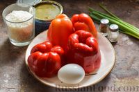 Фото приготовления рецепта: Фаршированные перцы с рисом, консервированными сардинами и варёным яйцом - шаг №1