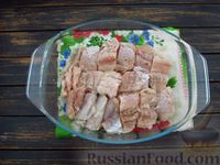 Фото приготовления рецепта: Рыба, запечённая под сырным суфле - шаг №4