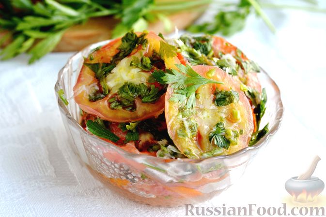 Салат из зеленых помидоров на зиму