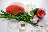 Фото приготовления рецепта: Арбузный гаспачо с томатным соком - шаг №1